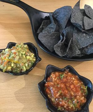 Charcoal nachos at La Cane Bistro in Mumbai