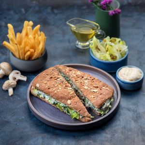 Creamy Mushroom Sandwich at La Cane Bistro in Mumbai