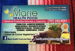 Here’s the phone number. Call ahead to make sure they have food! at Marie Health Food in Hatillo