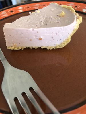 Mouth watering vegan cheesecake at Marie Health Food in Hatillo