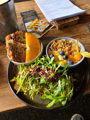 Veganes Frühstück Morgaen Tripple at MORGÆN in Wilhelmshaven