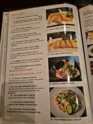 Menu July 2025 at Hanuman Thai in Hoppers Crossing