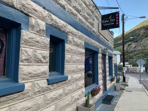 Front of tea house at Nam Sen Teahouse in Bisbee