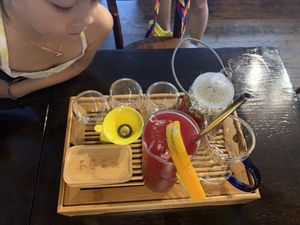 Hibiscus ice tea at Nam Sen Teahouse in Bisbee
