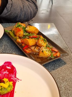 Plato inicial at Indian Box in Santiago