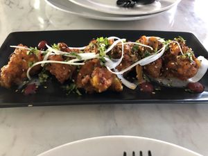 Cauliflower starter   at Indian Box in Santiago