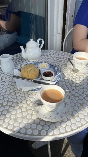 Vegan cream tea  at Cafe Cloud in Newquay