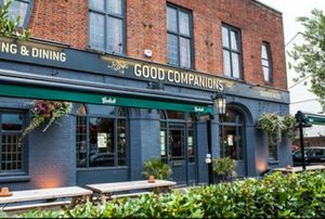Outside at Good Companions in Brighton