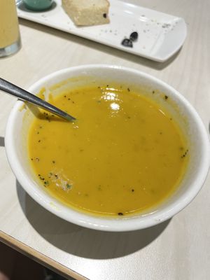 pumpkin soup  at CheerSu 草蔬宴 - Cǎo Shū Yàn in Taipei