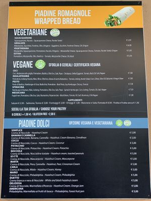 Menu    at Gnam Gnam in Catania