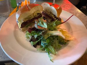 Blossom Burger at HS-1 Cafe Bar in Isle Of Lewis