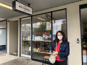 Shop front at Eat Cannoli in Preston
