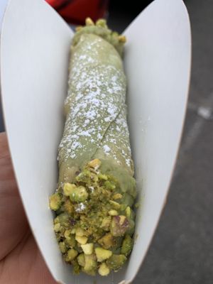 Pistachio cannoli. Not great   at Eat Cannoli in Preston