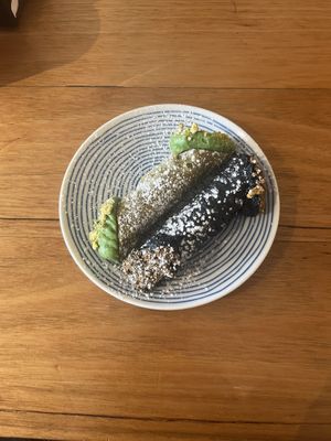 pistachio + ‘darth’ cannoli  at Eat Cannoli in Preston