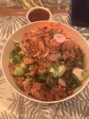 Vegan poke bowl  at Poké Lov. in Nice