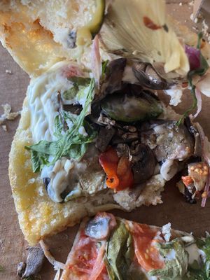 Focaccia calzone vegan at Da Francesco in Nice