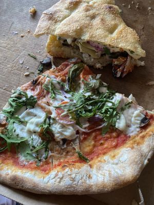 Vegan pizza at Da Francesco in Nice