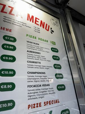 Vegan menu  at Da Francesco in Nice