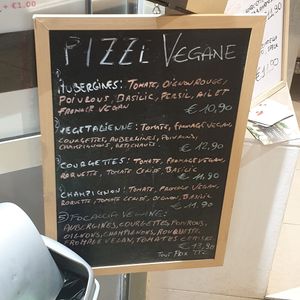 Vegan menu at Da Francesco in Nice