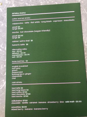 Breakfast drinks at Kilcunda General Store in Kilcunda