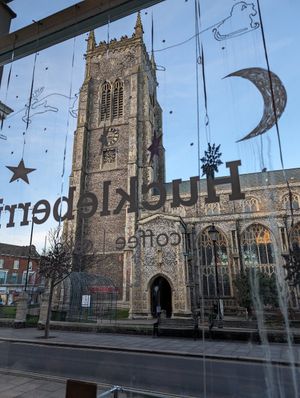 Nice place to sit at the window at Huckleberries in Cromer