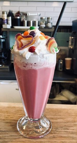 Sweetie Heaven Vegan Mega Shake  at Huckleberries in Cromer