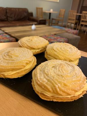 Vegan Viennese Swirls  at Huckleberries in Cromer