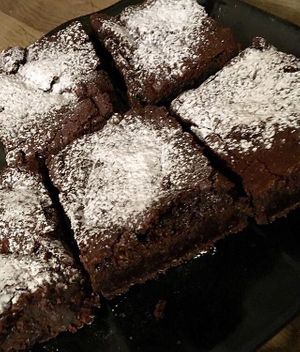 Vegan Brownie  at Huckleberries in Cromer