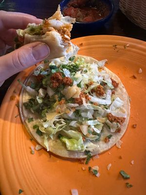 Beyond meat chorizo tacos  at Cafe Salsa in Countryside