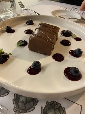 Lingotto di cioccolato e cocco   at Il Cerreto in Pomarance