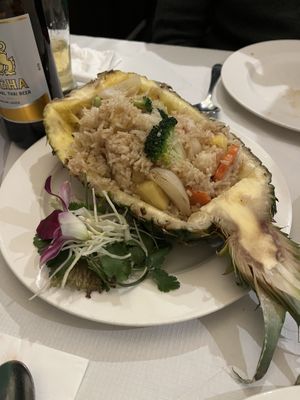 Vegan fried rice   at Chiang Mai Kitchen in Oxford