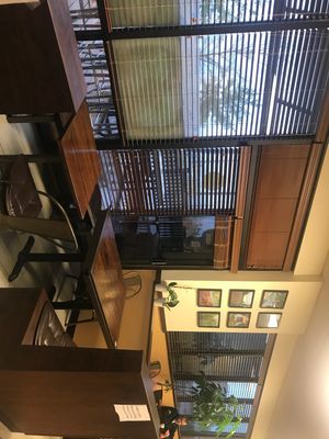 Outside seating available on nice days at HJ Farm/Hajun Farm in Suwanee