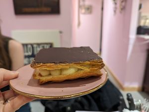Chocolate pudding pastry 😍 at Vegateau - Vegan Coffeebar and Bakery in Antwerpen