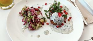 Protein balls with cabbage salad at M Butterfly by Miss Saigon in Lisbon