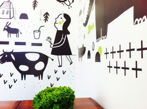 Ilustração by Yara Kono at M Butterfly by Miss Saigon in Lisbon