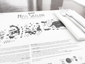 ilustration by Yara Kono (Planeta Tangerina) at M Butterfly by Miss Saigon in Lisbon