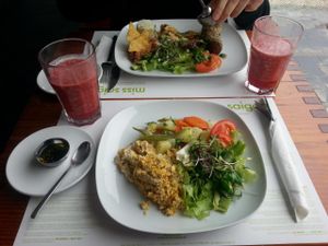 Falafel, Soy Chili and Spirital Tofu at M Butterfly by Miss Saigon in Lisbon