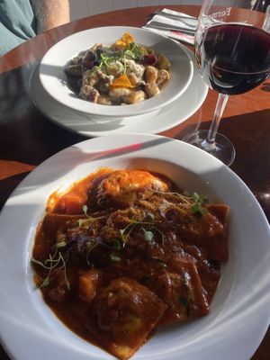 Ravioli and gnocchi   at Formaggio's in Christchurch