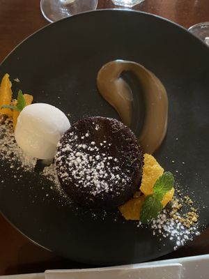 Sticky date pudding  at Formaggio's in Christchurch