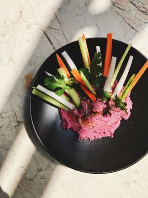 Sweet Potato Hummus at Elixir in Ubud