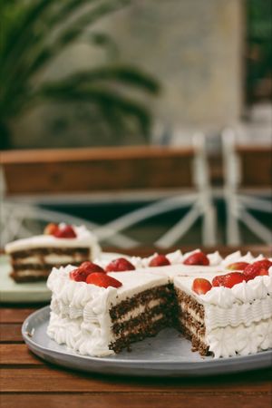 RAW Sponge cake at Elixir in Ubud