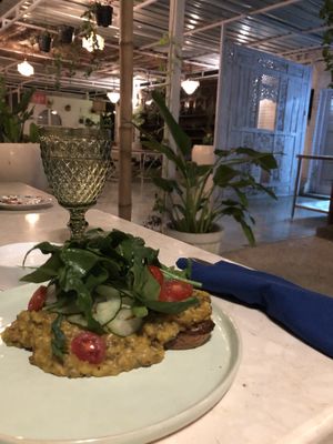 Elixer lentil toast  at Elixir in Ubud