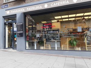 Street view at La Magdalena De Proust in Madrid