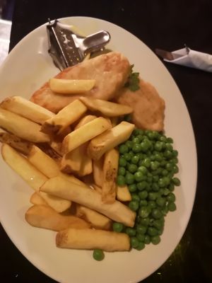 Vegan Fish and Chips at The Highwayman Inn in Okehampton