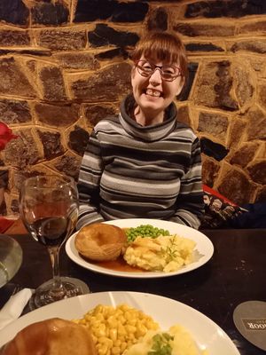 Mushroom pie and mash at The Highwayman Inn in Okehampton