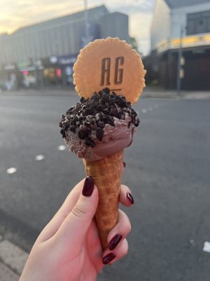 Always a few vegan options available! This was vegan mint oreo   at Al Gelato in Belfast