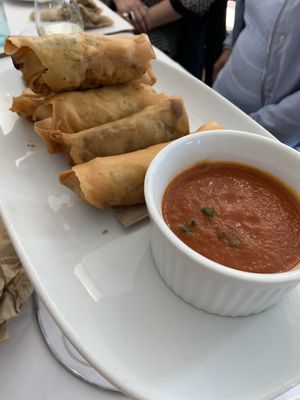 Lasagna spring rolls  at Caruso's in Gymea
