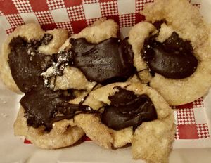 Vegan Nutella donuts  at Caruso's in Gymea