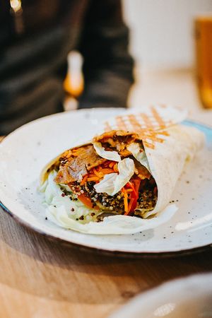 Vöner wrap.  at Bopp Cafe in Tallinn