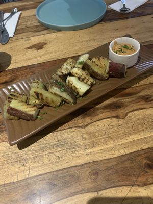 Sweet potato wedges  at Greenr Cafe in New Delhi
